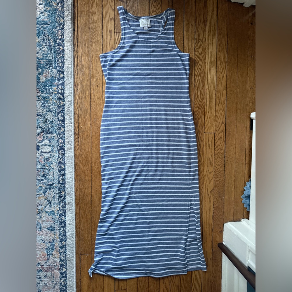 Sail to Sable Striped Maxi Dress - Size Medium